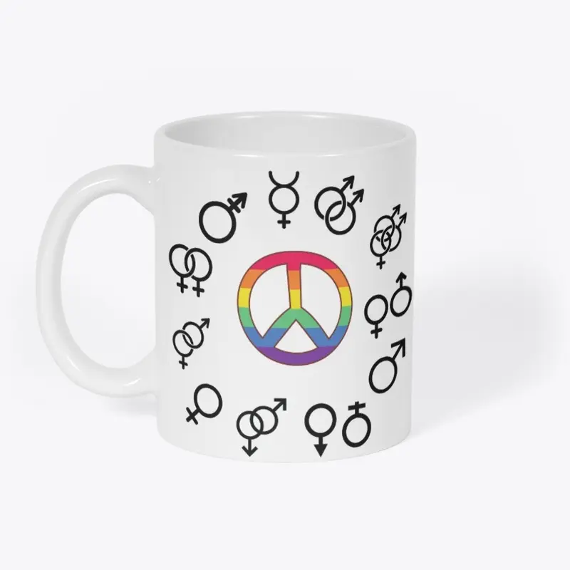 Rainbow Peace Symbols